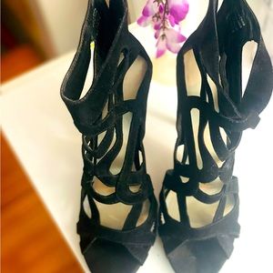 Aldo black heeled sandal